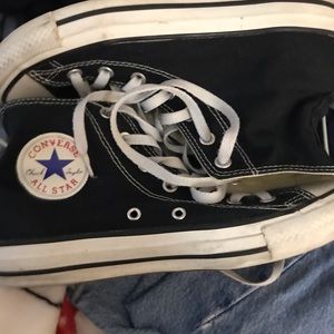 black high top converse